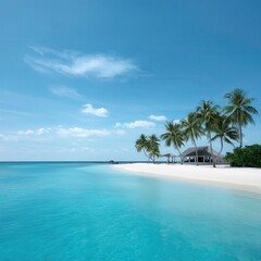 Obraz premium Tropical beach in the Maldives --profile aksoo6o.
