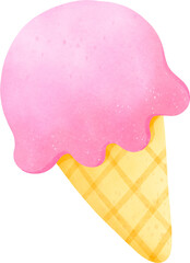 Ice cream Watercolor