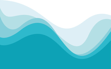 Abstract Water wave vector illustration design background. Wavy Background for summer