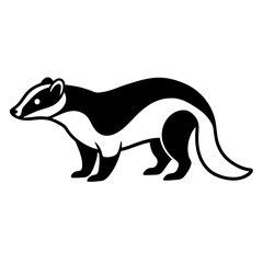 Modern Badger Line Work Design