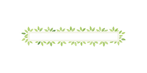 Light green leafy divider with tiny foliage details