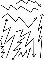 A set of different vector arrows