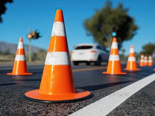 Traffic management safety measures urban streets photography road environment ground level infrastructure awareness