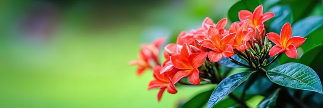 beautiful ixora flower 