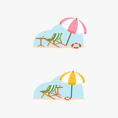 Beach Chair vector icon design