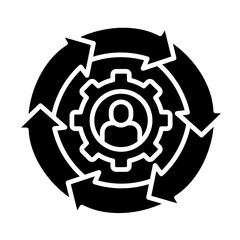 Change Management  Icon Element For Design	