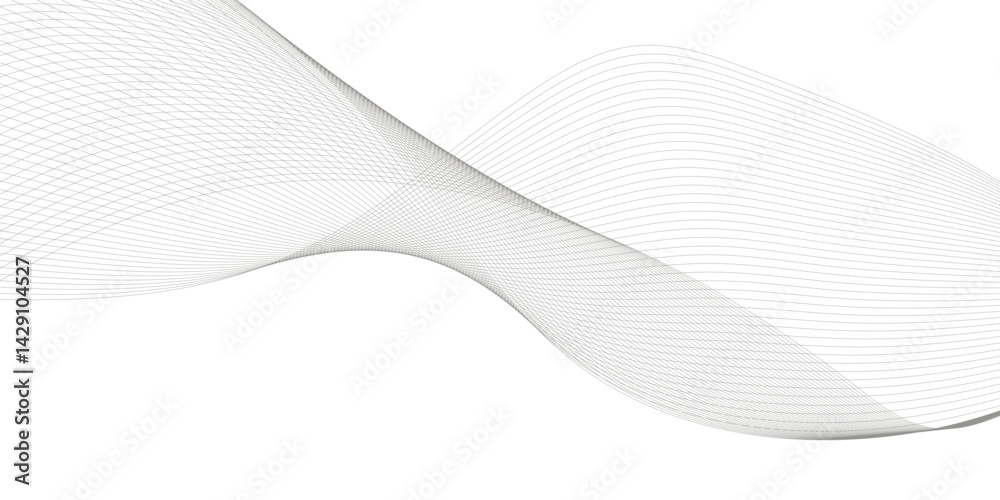 Poster abstract wavy curve lines background. abstract frequency sound wave lines and technology curve lines