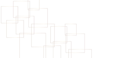 Abstract luxury golden geometric square and random lines on transparent background. Abstract golden lines pattern texture business background.