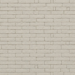 Obraz premium Light gray brick wall with a clean, uniform pattern. Subtle texture and mortar lines visible