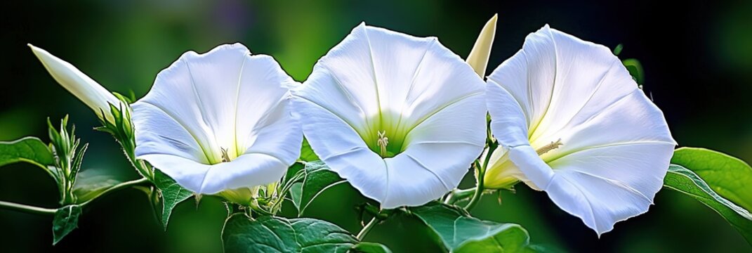 beautiful moonflower vine flower -