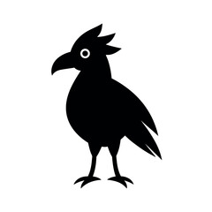 Fototapeta premium Montezuma Bird Silhouette Vector Graphic