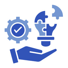 Obraz premium Problem Solving Icon Element For Design 