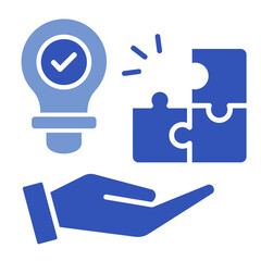 Enterprise Solutions  Icon Element For Design	
