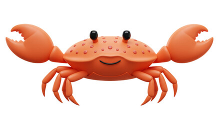 Isolated Crab Toy orange color