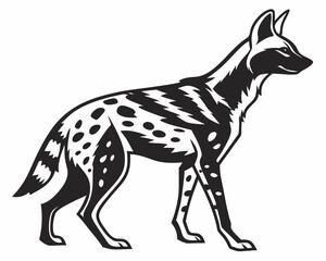 wolf vinyl ready vector illustration