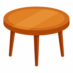 wooden table isolated on white