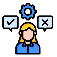 Decision Support  Icon Element For Design	