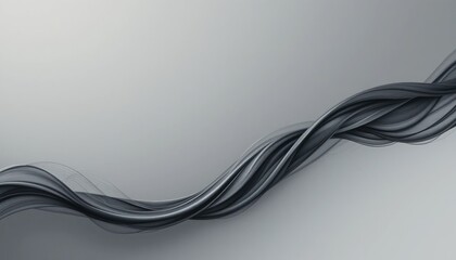 Obraz premium Flowing abstract lines digital art graphic design modern aesthetic close-up view visual harmony