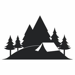 Serene Camping Site illustratio