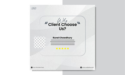 Modern, Clean Client Testimonial Design