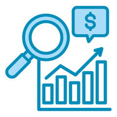Market Research  Icon Element For Design	