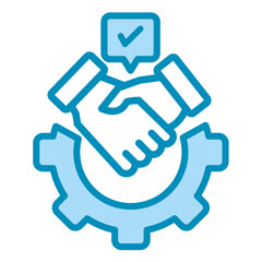 Strategic Partnership  Icon Element For Design	