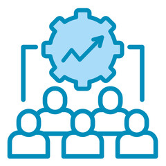 Organizational Development  Icon Element For Design	