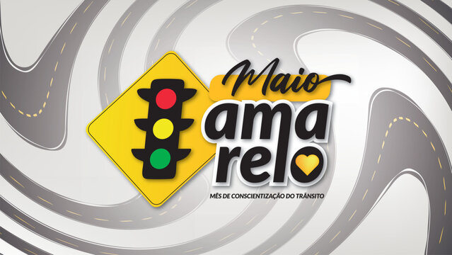 MAIO AMARELO, CAMPANHA MAIO AMARELO, MES DE PREVEN&Ccedil;&Atilde;O A ACIDENTES DE TRANSITO, MAIO AMARELO TRANSITO, PLACA MAIO AMARELO