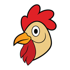 funny cartoon rooster