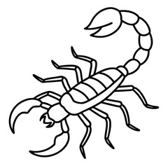 Simple Scorpion Outline Design