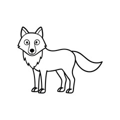 vector image of a fox