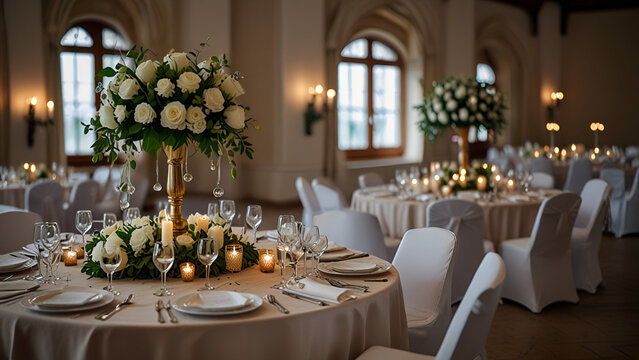 wedding reception table