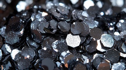 Silver sequins add sparkle to clothing and costumes