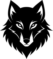 wolf head vector