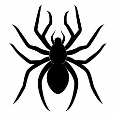 Simple Spider Silhouette Illustration