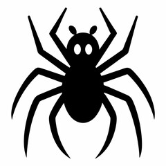 Simple Spider Silhouette Illustration