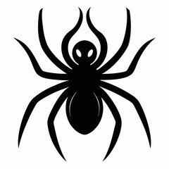 Simple Spider Silhouette Illustration