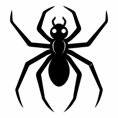 Simple Spider Silhouette Illustration
