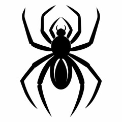 Simple Spider Silhouette Illustration