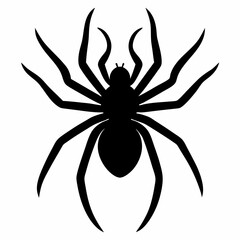 Simple Spider Silhouette Illustration