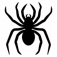 Simple Spider Silhouette Illustration