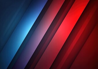 Obraz premium Abstract diagonal stripes in blue and red