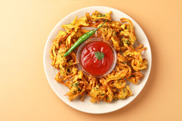 Onion Bhajis or Onion Pakora