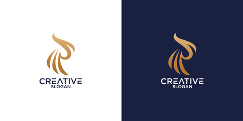 letter r logo vector design