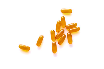 Dietary supplement containing omega 3 fish oil capsules