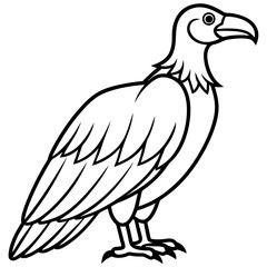 Elegant Condor Outline Vector Design