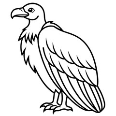 Elegant Condor Outline Vector Design