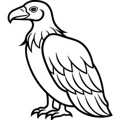 Obraz premium Elegant Condor Outline Vector Design