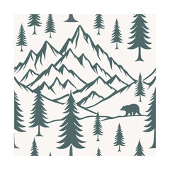 Tiny Mountain Shapes Pattern, Golden banana leaf line arts, Hand drawn outline design for fabric, print, cover, banner and invitation, Vector illustration.