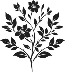 Very Simple Minimalist Flower Tree Vector Art for Design, Tree Design Elements